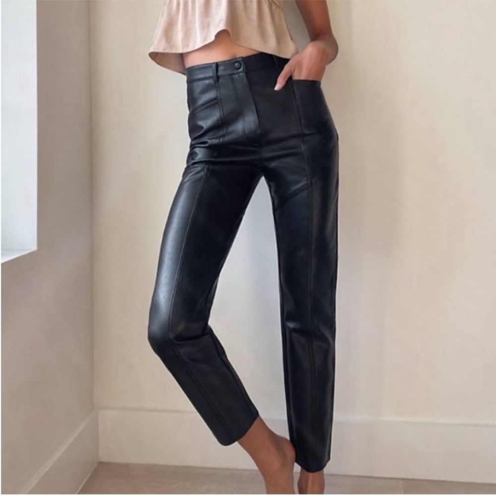 Wilfred Black Leather Pants Rebel